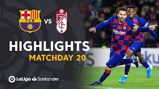 Highlights FC Barcelona vs Granada CF 10 [upl. by Mungam826]