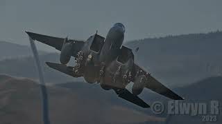 MACH LOOP USAF FLYING LOW F15 STRIKE EAGLES [upl. by Boru]