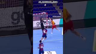 Best goalkeeper save in handball 💫🥅 handballgoalkeeper handball trending bestofhandball sports [upl. by Ymled]