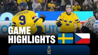 Highlights Sweden vs Czechia  2024 WorldJuniors [upl. by Denie395]