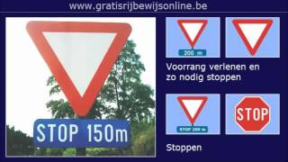 GRATIS RIJBEWIJS ONLINE 19 Rijbewijs B  KRUISPUNT  BORDEN VOORRANG [upl. by Gnaw702]