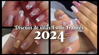 UÑAS FRANCÉS 2024 uñas uñasfrances tendenciaenuñas nailsfrensh diseñosdeuñas uñasacrilico2024 [upl. by Selin]