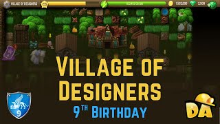 Village of Designers  2 9th Birthday 2021  Diggys Adventure [upl. by Sucerdor283]