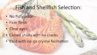 Selection and Cooking Basics for Preparing High Quality Safe SeafoodFish and Shellfish [upl. by Lledniw]