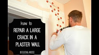 How to Repair a Large Crack in Plaster [upl. by Kermy]