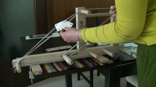 Inkle Loom mit Brettchen schären Teil 2 [upl. by Jr826]