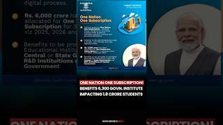 One Nation One Subscription explained shorts viral news [upl. by Errol]