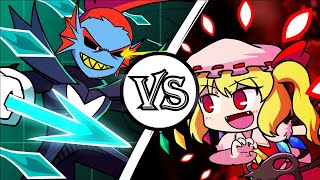 Teaser Undyne the Undying vs Flandre Scarlet UNDERTALE vs Touhou Animation [upl. by Madriene]