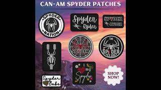 Explore the Ultimate Collection of Custom CanAm Spyder Patches by Street Iron Gear [upl. by Larkin]