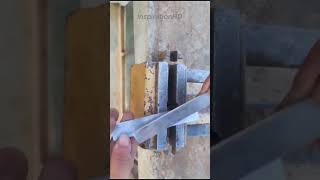 Turning rusty bolt into Nail Clipper [upl. by Sirovat]