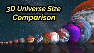 3D  Universe size comparison [upl. by Ferdy]