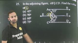 Q25 Lines and Angles from Conceptum 11th Entrance AMU amp Jamia  In the adjoining figure ABIICD find [upl. by Ttreve746]