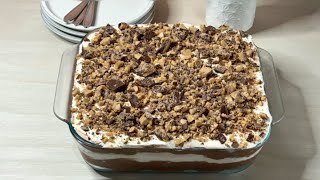 Easy No Bake Chocolate Toffee Cake [upl. by Lanta871]