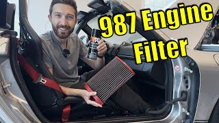 Porsche 987 Engine Filter Clean amp Change [upl. by Eitten]