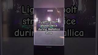 Lighting bolt strikes twice during Metallica show [upl. by Columba]