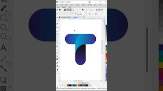 T Text design in CorelDraw  Logo Design [upl. by Casie]