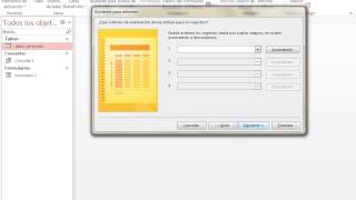 TABLASFORMULARIOSCONSULTAS INFORMES Y MENÚ PRINCIPAL EN ACCES 2013 [upl. by Kalli]