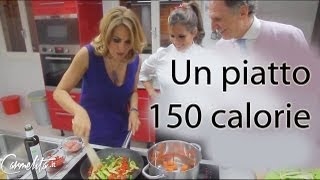 Barbara dUrso  La mia cucina salutare con zucchine filiformi pomodorini e gamberetti [upl. by Dicks]