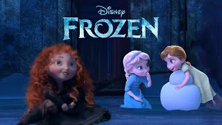 Princess Merida discovers Elsas powers  Frozen 3  Fanmade Scene [upl. by Ohcamac]