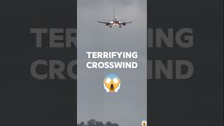 Terrifying CROSSWIND landing😱 [upl. by Ecarret]