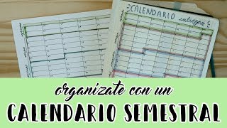 TUTORIAL Calendario semestral o de entregas · VUELTA A CLASE · PLAN WITH ME 7 Christine Hug [upl. by Arema]