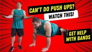 Band Assisted Push Up  Push Ups for Beginners [upl. by Ever]