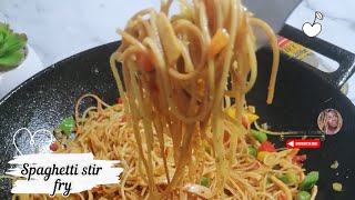 Spaghetti Recipe  Quick and delicious spaghetti  Stir fry recipe [upl. by Ttelrahc61]