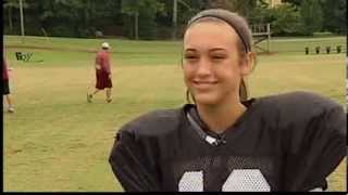 Meet Kylee Harrell Female Freshman Kicker [upl. by Sidky]