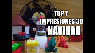 Top 7 impresiones 3D para navidad [upl. by Einnos]