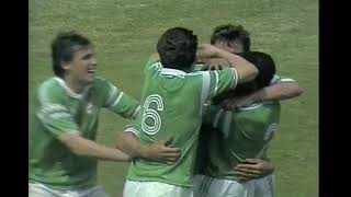 IRELAND V HUNGARY RTE SPORT HIGHLIGHTS  1990 WORLD CUP QUALIFIER  LANSDOWNE ROAD DUBLIN [upl. by Ferdinana435]