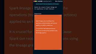 Spark Lineage and Fault Tolerance Explained  Interview Question Answered [upl. by Cusick]