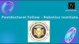 Postdoctoral Fellow  Robotics Institute Carnegie Mellon University Pittsburgh PA [upl. by Michal]