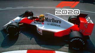 1990 McLaren MP45B Senna Car Time Trial on F1 2020 Game [upl. by Gisele]