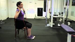 Resistance Band Exercises for a Quick Chair Workout  Exercise for Your Lifestyle [upl. by Smailliw678]