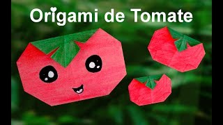 Como fazer Origami de Tomate [upl. by Lowson]