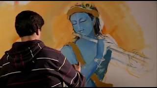 G Jagadish Artist  NEELANGA  Live Painting [upl. by Attey]