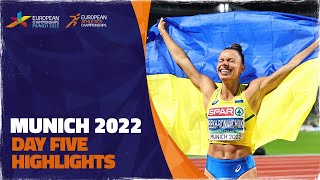 Day Five Highlights  European Athletics Championships  Munich 2022 [upl. by Suolevram]