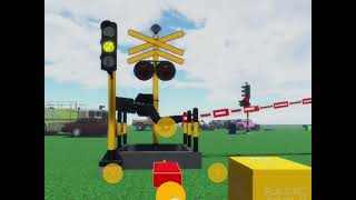 Un471 Indonesia railroad crossing serbia start in roblox TrainPlaneFan123 [upl. by Beckett614]