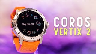 COROS VERTIX 2 Review  Crazy Battery Real Maps Bigger Screen but some things you need to know [upl. by Leahkim211]