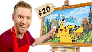 I Painted POKEMON inside of Thrift Shop Art [upl. by Esidnak]