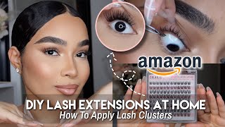 DIY Lash Extensions At Home  AMAZON INDIVIDUAL LASH EXTENSIONS TUTORIAL  Calailis Lashes [upl. by Ruhl]