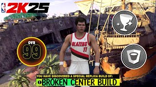 THE NEW BEST 7’0 CENTER BUILD FOR REC NBA 2K25 LEGEND REBOUND CHASER AND DIMER [upl. by Lawtun]