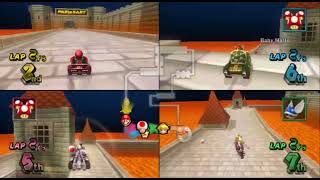 N64 Bowsers Castle 4 CPU Race [upl. by Reiser]