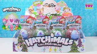 Hatchimals Hatchy Holiday CollEGGtibles Surprise Egg Full Box Toy Review  PSToyReviews [upl. by Bourque474]