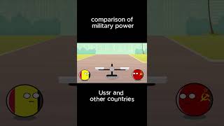 comparison of military power Ussr and countries countryballs usa history russia uk germany [upl. by Teodora616]