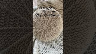 Yuvarlak Dekoratif yastık  round pillow cover croche crochet crochetpillow [upl. by Madelyn]