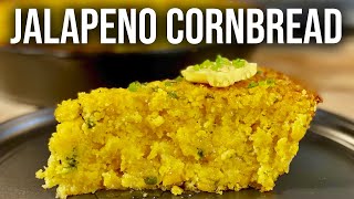 AMAZING amp Moist Cornbread  Jalapeno Cheddar Cornbread Recipe [upl. by Nets]