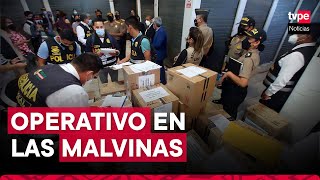 Las Malvinas incautan 700 celulares reportados como robados y detienen a 11 personas [upl. by Mallen]