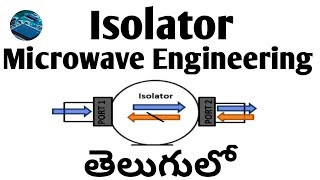 Isolator in Microwave Engineering in telugu  Isolators in Microwave microwaveengineering [upl. by Ytok]