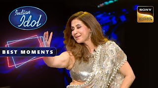 Indian Idol S14  quotChamma Chammaquot Song पर Urmila Matondkar ने किया सबके साथ Dance  Best Moment [upl. by Eniaj308]